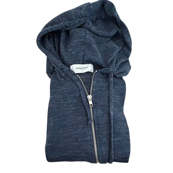 SoulCycle Full-Zip Hoodie - X-Small - Heathered Dark Blue - Picture 3 of 4